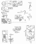 Mufflers Air Cleaners Diagram and Parts List for 092582-3142-01  Briggs and Stratton Engine